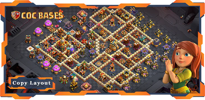 Top War Base TH16 with Link, Anti 2 Stars, Anti 3 stars, War/CWL Layout – Clash of Clans (2)