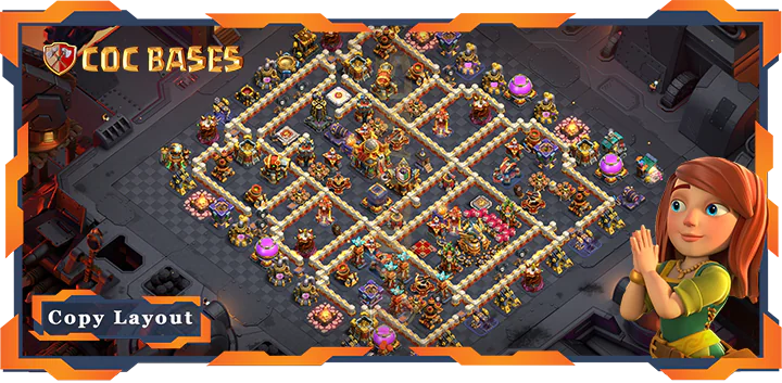 Top Base TH16 with Link, War/CWL, Anti 3 Stars Layout – Clash of Clans (3)